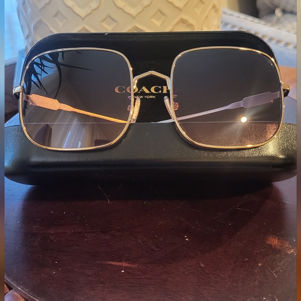 Coach Pink and Gold Sunglasses - Picture 7 of 9